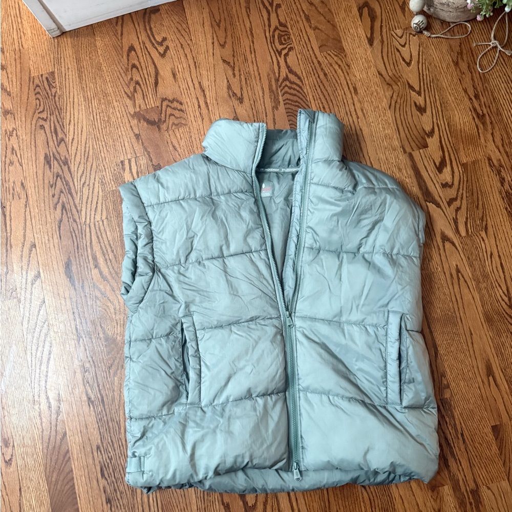 In a bubble puffer vest